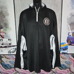 3XL NBA Brooklyn Nets Quarter-Zip Pullover